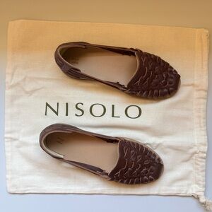 Nisolo Women's Huarache Sandal in Burnt Sienna